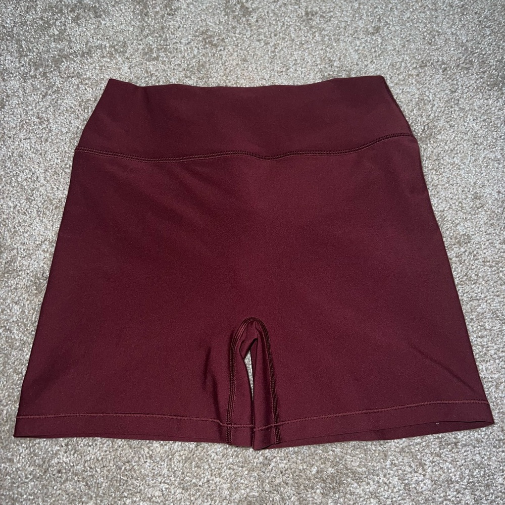 White Fox Boutique Maroon Bike Shorts